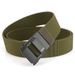 No-Tooth Automatic Buckle Men's Elastic Nylon Casual Canvas Woven Business Belt_voghion.com