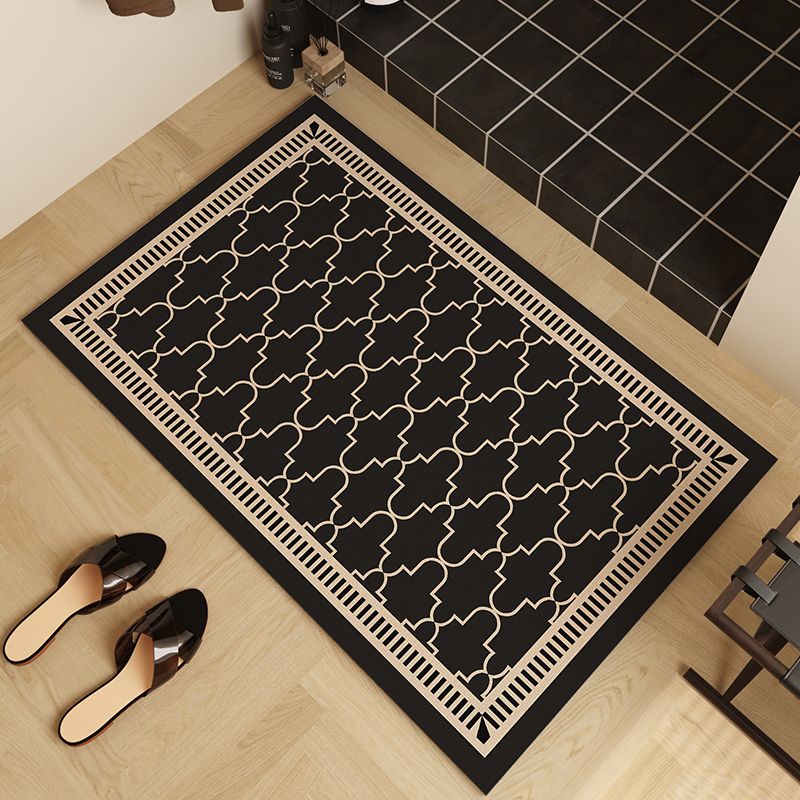 Alfombrilla de baño de diatomeas en ángulo recto, absorbente de barro, de secado rápido, antideslizante, para puerta de baño_voghion.com