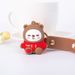 Bambola di peluche a forma di orso in silicone, versione coreana, per coppie di uomini e donne, portachiavi colorato, decorazione per borsa_voghion.com