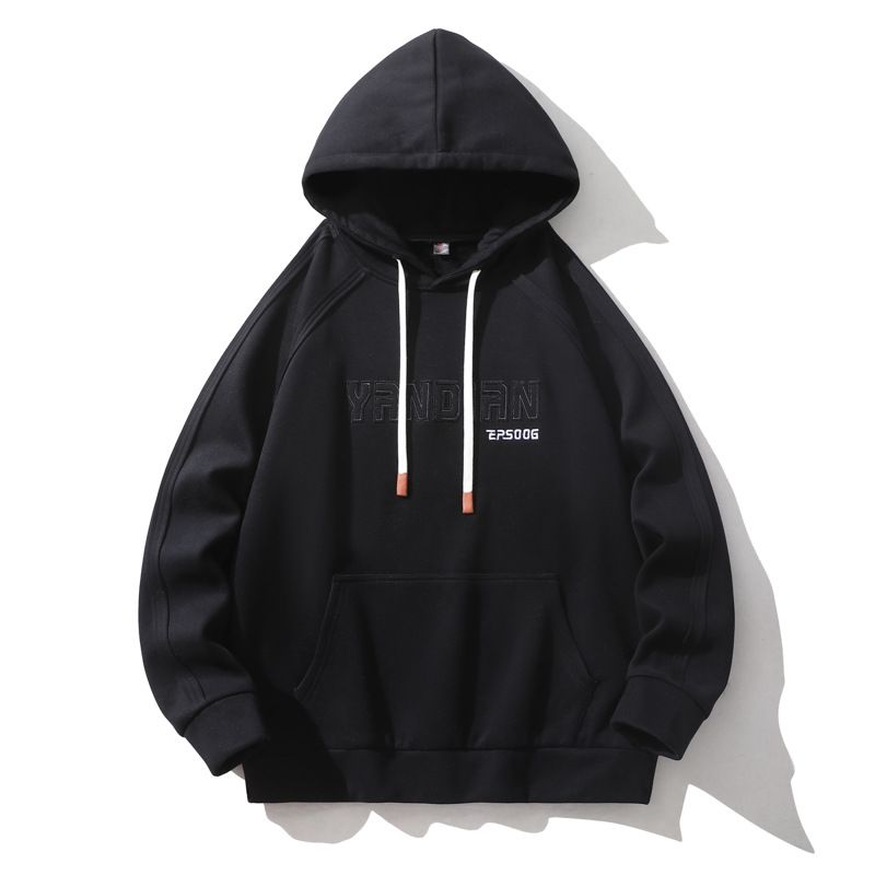 Herensweater 2023 Lente Nieuw Paar Katoenen Amerikaanse Retro Koreaanse Stijl Top Effen Kleur Jas Met Lange Mouwen_voghion.com