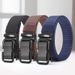 Men's Belt Automatic Buckle Belt Quick Drying Breathable No Punching Canvas Braided Belt_voghion.com