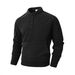 Men's Slim-Fit Stand Collar Sweatshirt – European Minimalist Long Sleeve Top (Camel/Black/Grey, Sizes S-XXXL)_voghion.com
