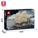 Endeavour Ship Model Building Blocks - High Difficulty Sailing Vessel Desktop Display DIY Toy For Adults & Teens_voghion.com