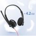 Lightweight Call Center Headset With Noise-Canceling Mic – USB Wired Office Headphones For Customer Service, Aviation & Drivers_voghion.com