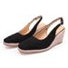 Women's Chunky Platform Sandals With Square Toe - Breathable Linen Upper & Comfortable TPR Sole - Summer Boho Style Slides For Casual Outings_voghion.com