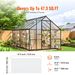 6 Pack Polycarbonate Greenhouse Panels 2' X 4' X 0.16'' Roof Sheets_voghion.com