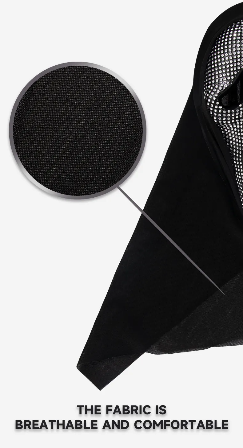 2024. gada jauni Helovīna produkti ar Diamond Scream Ghost sejas masku COS grima balles kostīmu aksesuāriem_voghion.com