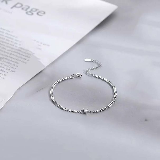 Pair Of Couple Style Heart Bracelets Simple Plain Chain Commemorative Gift For Boyfriend And Girlfriend Ins Versatile_voghion.com