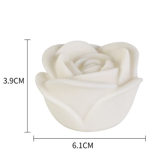Velas LED sem chama de rosas - 7 cores que mudam, controle remoto, operadas por bateria, pétalas de plástico, decoração para casamento e festa (conjunto com 4)_voghion.com