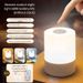 Lampada da comodino USB - Controllo touch 3 colori | Luce da lettura per la cura degli occhi e caricabatteria per telefono | Modalità sospensione per camera da letto_voghion.com
