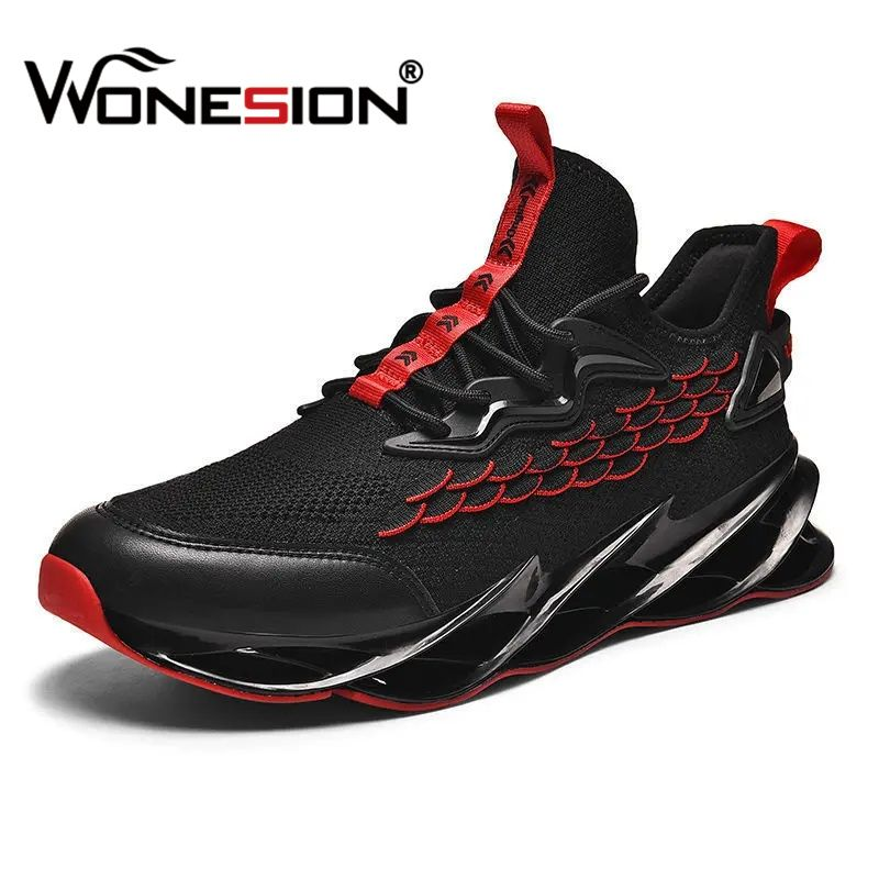 Wonesion Koşu Erkek Eğitmenler Bağcıklı Spor Salonu Yürüyüş Spor Ayakkabıları_voghion.com