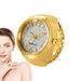 2025 New Arrivals Kvinder Forskellig grafik Urskive Quartz Analog Creative Rustfrit Stål Rem Cool Quartz Finger Ring Watch_voghion.com