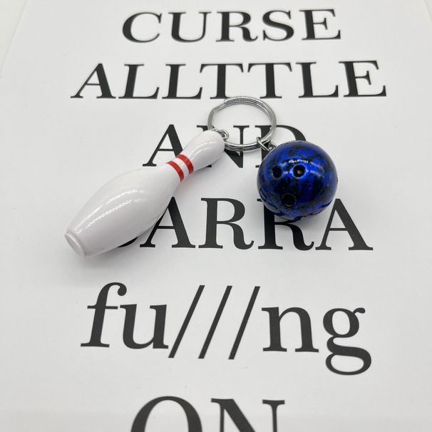 Bowlingvedhæng simulering mini bowlingbil nøglering_voghion.com