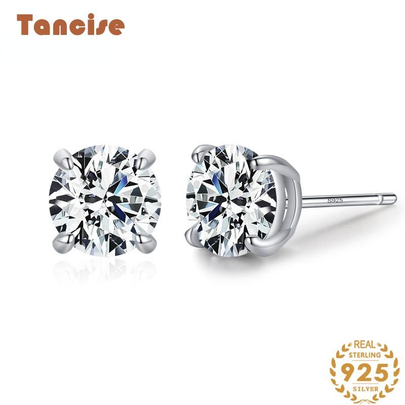 Tancise Sëlwer Zirkon Ouerréng Drop Ouerréng Fir Fraen Hochzäitsfeier Kaddoen_voghion.com