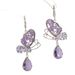 Orecchini a farfalla in zircone viola, stile esclusivo, regalo per la festa degli appuntamenti Qixi, design di nicchia per la fidanzata_voghion.com