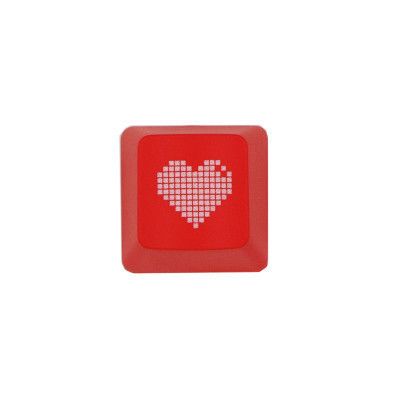 ESC Red Plain Heart Single Backspace Nical Keyboard_voghion.com