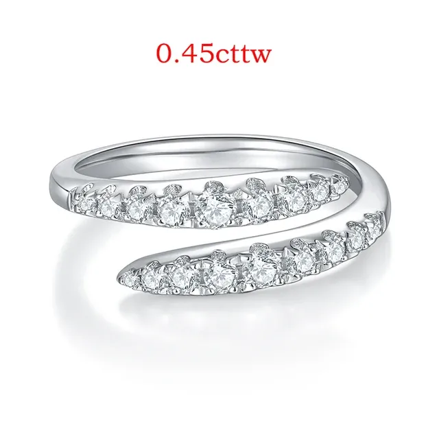 Ready Stock Smyoue 10 Edelsteine Volle Moissanite Ringe für Frauen Funkelnde Flawless Lab erstellt Diamant Ehering S Sterling Silber_voghion.com