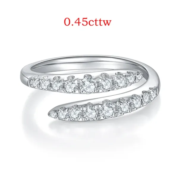Ready Stock Smyoue 10 Edelsteine Volle Moissanite Ringe für Frauen Funkelnde Flawless Lab erstellt Diamant Ehering S Sterling Silber_voghion.com