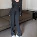 ActiveGo 2024 Autumn Women's Sports Casual Hoodie French Simple Short Top Wide-Leg Pants Two-Piece Set_voghion.com