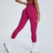 Pantalon de fitness sans coutures européen et américain pour femme, taille haute, gainant le ventre et rehaussant les fesses, idéal pour la course, le sport et le yoga. Disponible en versions européenne et américaine. Convient aux femmes et à la course à pied, au sport et au yoga._voghion.com