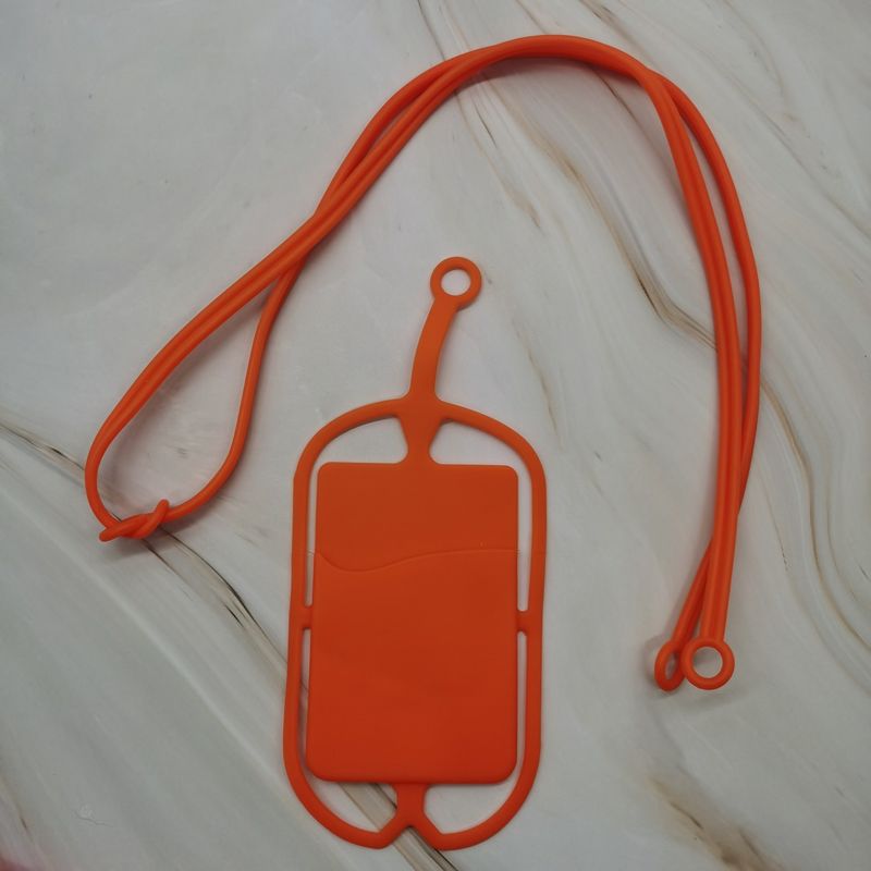 1-teiliges Handy-Lanyard: Befestigen Sie Ihr Smartphone sicher an sich mit einem Telefonhalter zum Umhängen, einer Kartentasche und einem Silikon-Umhängeband!_voghion.com