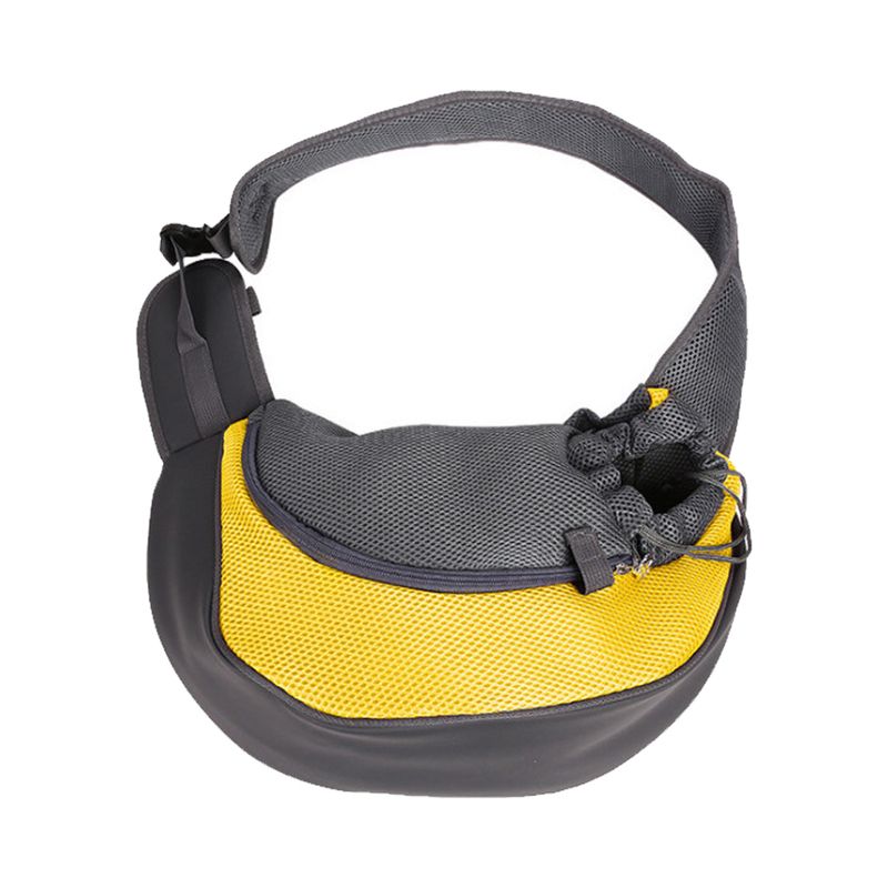 Plecak dla zwierząt S/M, torba podróżna na ramię dla psa, pojedyncza siateczka Oxford, wygodna torba typu sling, torebka typu tote_voghion.com