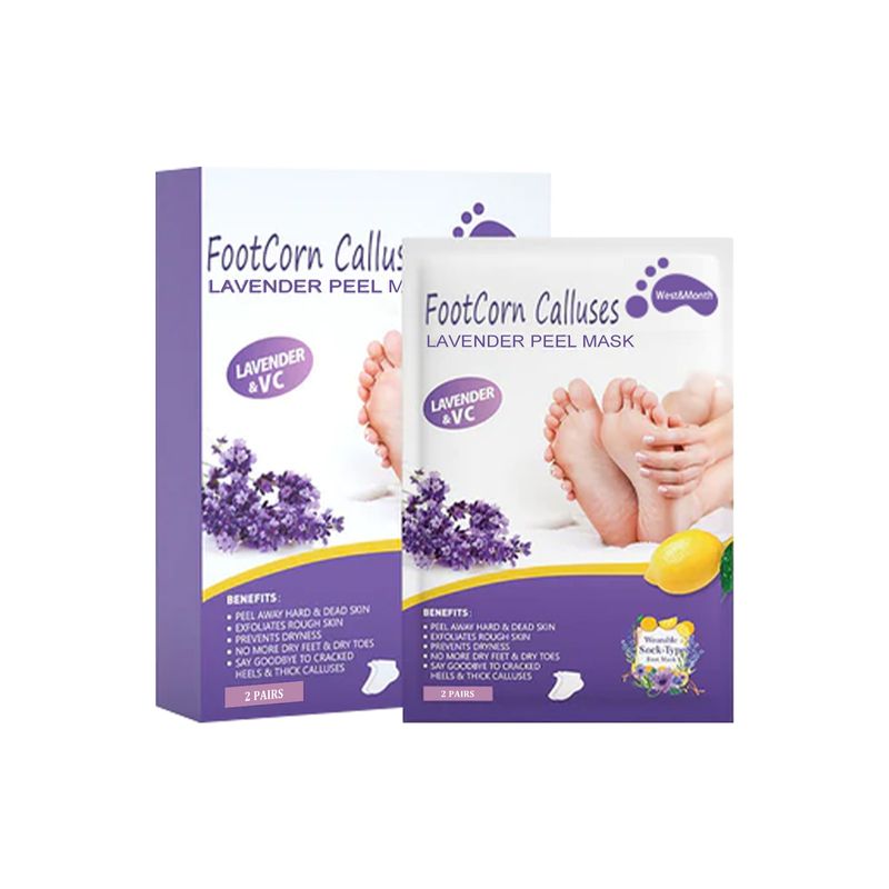 West&Month Lavender Moisturizing Cleaning and Care Foot Mask_voghion.com