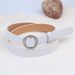 Women's Belt, Circular Without Needle, Peach Heart Needle Buckle, Thin Korean Version, Simple And Slim Fit, Versatile_voghion.com