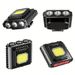 Lámpara de piedra portátil para pesca, con sensor de inducción frontal, para uso exterior. LED multifunción COB, batería de larga duración._voghion.com