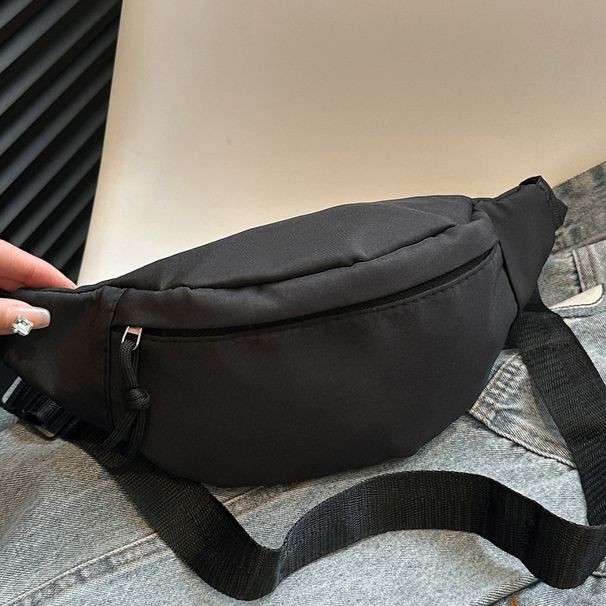 Marsupio da uomo e da donna alla moda, monospalla, con apertura obliqua, impermeabile, per viaggi all'aperto, tinta unita, colore cangiante, per cellulare_voghion.com