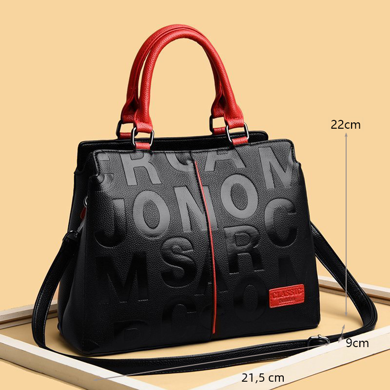 VIE Women's PU Casual Leather Shoulder Bag, Featuring Luxury Design and Large Capacity Polyester Lining Material_voghion.com