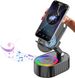 Wireless Induction Audio Bluetooth Speaker 5in1 Phone Holder Emergency Rechargeable (3000mAh) With Colorful Ambient Light 300° Foldable_voghion.com