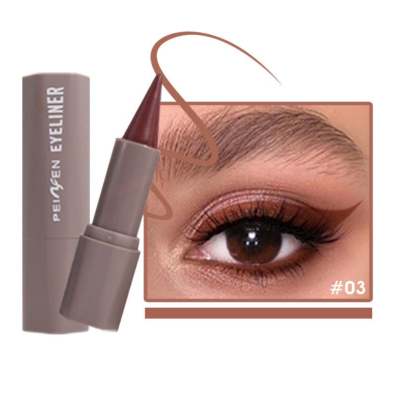 Eye Shadow & Liner Combination Penifen Soft Touch Eyeliner Waterproof And Tear Proof Not Easy To Smudge Cool Black Rich Eyeliner Pen_voghion.com