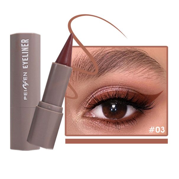 Eye Shadow & Liner Combination Penifen Soft Touch Eyeliner Waterproof And Tear Proof Not Easy To Smudge Cool Black Rich Eyeliner Pen_voghion.com