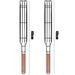 2PC Barbecue Mand Bar Vorm Ijzer En Houten Spies 45cm Mand Buiten Barbecue Gebruiksvoorwerpen Draagbare Kabob BBQ Grillmand BBQ Gereedschap_voghion.com