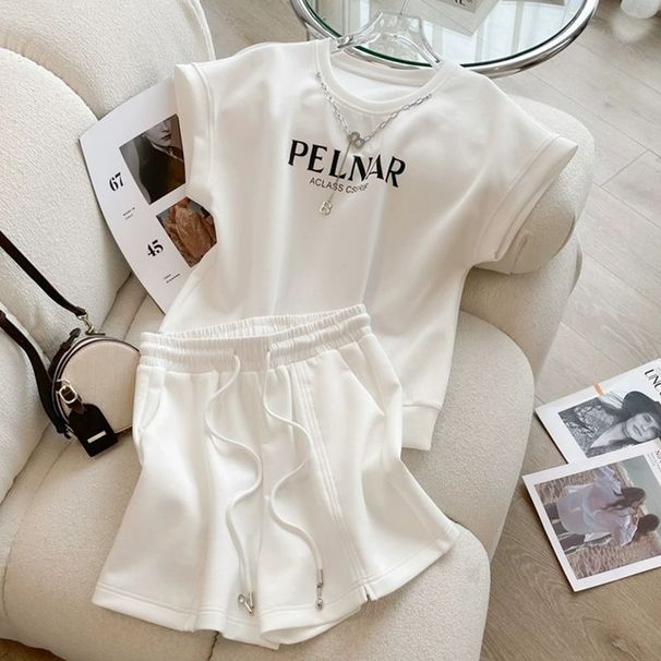 Tute da donna, estive, versatili, di alta qualità, a maniche corte, da corsa, in due pezzi_voghion.com