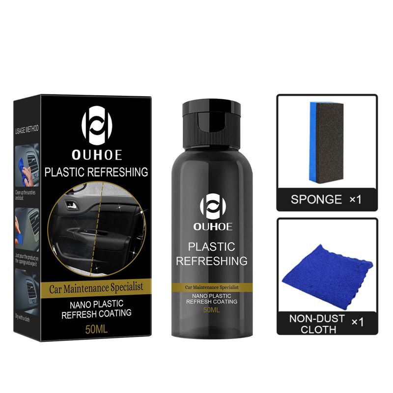 Bil Dashboard Refurbisher, Plast Skuff Interiør Støvtett Polering Plast Whitening Vedlikehold Reparasjon Rengjøring_voghion.com