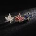 Maple Leaf Brooch Men's Corsage Suit Pin Crystal Badge Simple Atmosphere Pin Lapel Pin Accessories Red_voghion.com
