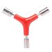 Bicycle repair and maintenance combination wrench three pronged hexagonal tool Y type socket wrench tool cycling equipment_voghion.com