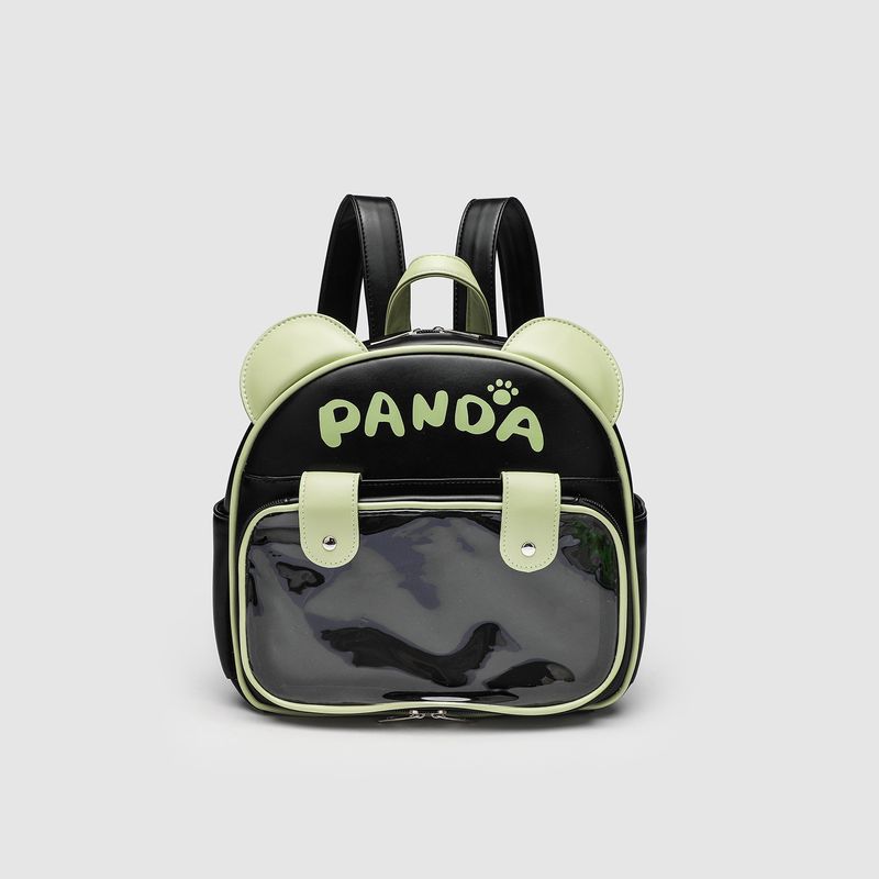 Rucsac Xiaozhong College Style Student Lovely Panda Capacitate mare anime Barrett Grain Pain Bag_voghion.com