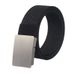 Cross-border smooth alloy buckle canvas nylon belt men's outdoor training leisure woven tactical belt wholesale_voghion.com