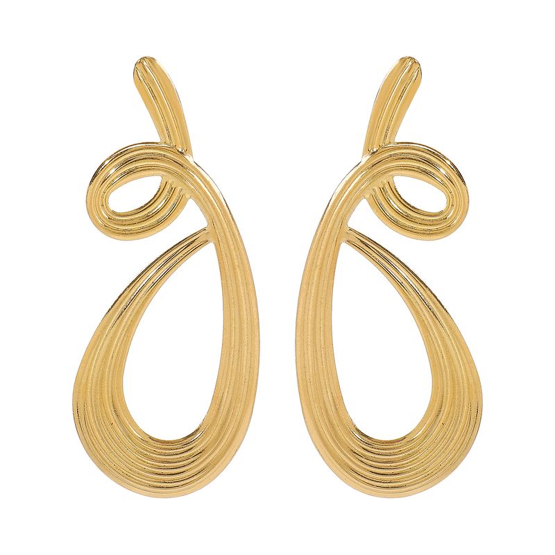 E13158 orecchini di design di nicchia a forma di farfalla di alta qualità, leggeri e di lusso, con linee geometriche irregolari_voghion.com
