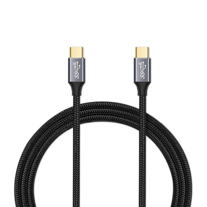 3C Digital Dual-Head Type-E Data Cable Chip Mark PD100W 5A Braided USB 3.1 Fast Charging_voghion.com
