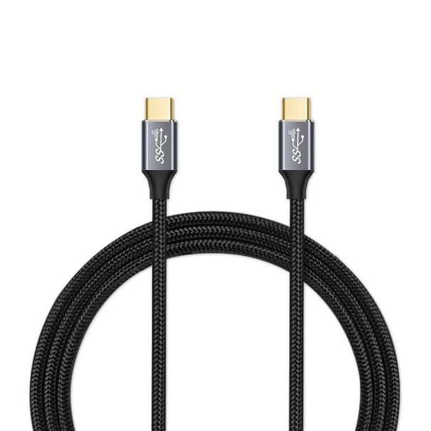 3C Digital Dual-Head Type-E Data Cable Chip Mark PD100W 5A Braided USB 3.1 Fast Charging_voghion.com