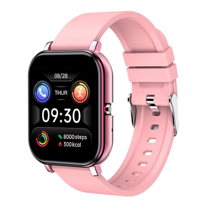 Smart Watch Dam Herr 1,69" Full Touch Bluetooth Call Fitness Tracker Pulsmätare Blodtryck Dam Smartwatch_voghion.com