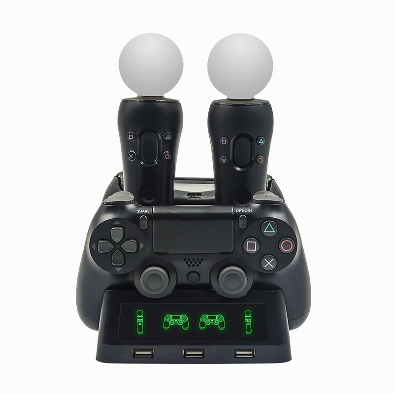 PS4-kontrollladdare Dubbel snabb PS4-laddningsdocka för Playstation 4 med LED-indikator Bästa pris_voghion.com