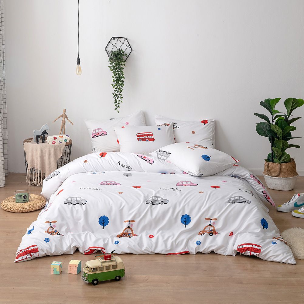 Hemtextil bästsäljare påslakan tredelad set, matt set för barnsängkläder i amerikansk storlek_voghion.com