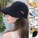 Cappello da sole pieghevole alla moda con tesa larga, coulisse, regolabile, per uomo e donna, cappelli da spiaggia, visiere estive ad asciugatura rapida, berretto da pescatore_voghion.com