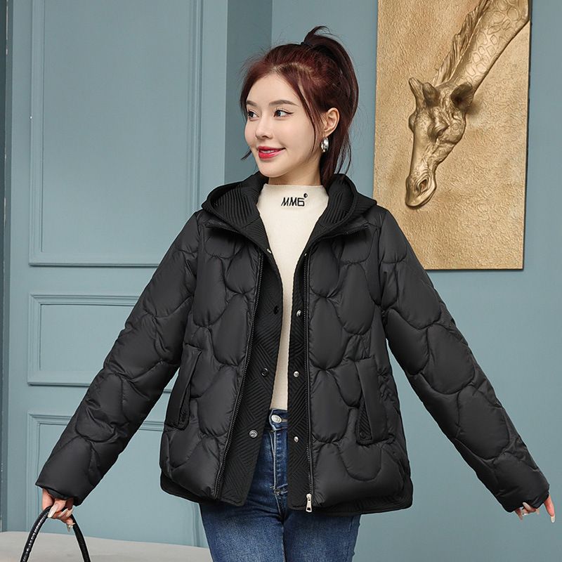 Dameskleding nieuwe wintertrend losse grote maat katoenen jas_voghion.com