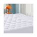 Queen Size Wavy Fiber Mattress – Ultra Soft Foldable Bed Pad For Home & Dorm (80x200cm, White, Polyester)_voghion.com
